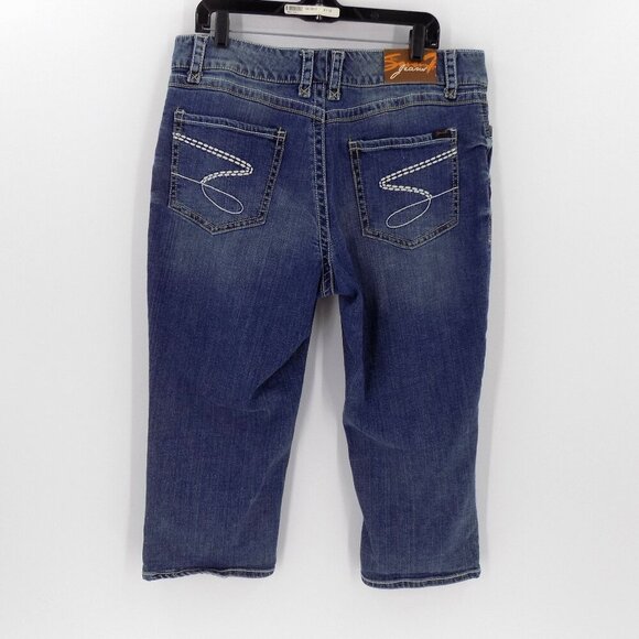 Seven7 Cropped Jeans Size 18 Blue - Picture 2 of 3